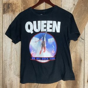 Queen T-shirt We Will Rock You Freddie Mercury Size M Black
